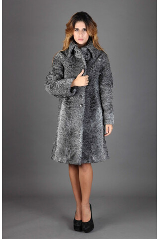 Fur coat  in gray Persian