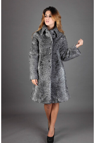 Fur coat  in gray Persian