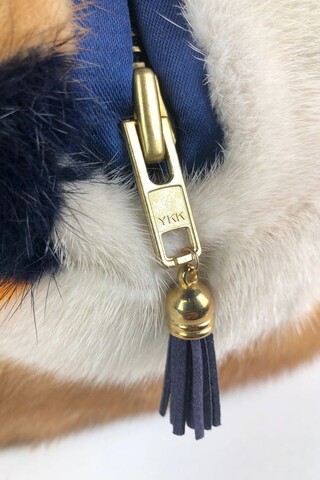 Multicolor patchwork mink bag