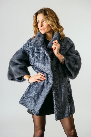 Blue xiangao lamb jacket