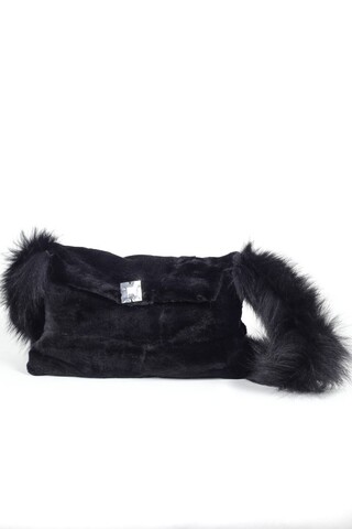 Black shaved mink bag