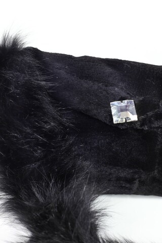 Black shaved mink bag