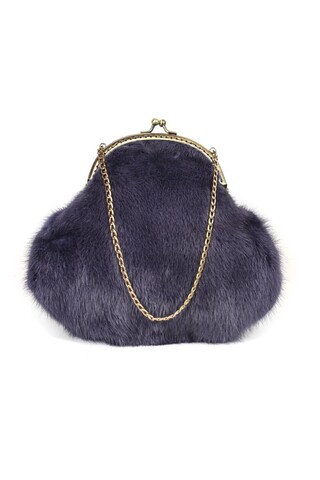 Avio color mink handbag