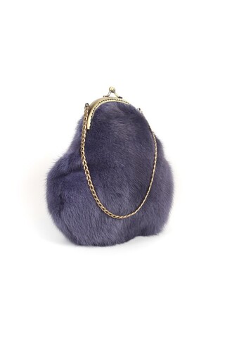 Avio color mink handbag