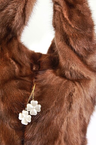 Demibuff mink fur bag