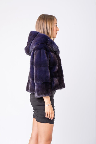 Scandinavian blue-dyed mink...