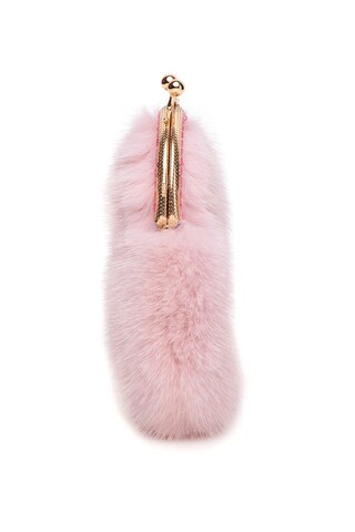 Pink mink mini purse