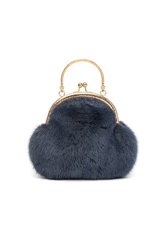 Black lapin mini purse