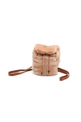 Beige lapin rex backpack