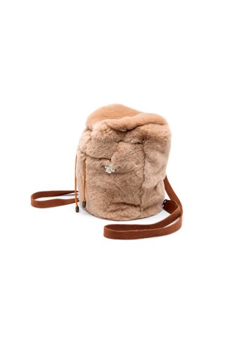 Beige lapin rex backpack