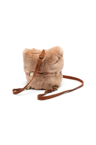 Beige lapin rex backpack