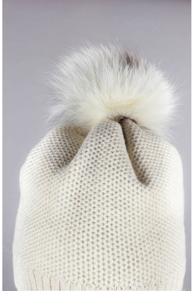Berretto Invernale Da Donna Neverless Con Pompon In Pelliccia Sintetica, Foderato In Pile, Taglia Unica 50-59 Cm - 2