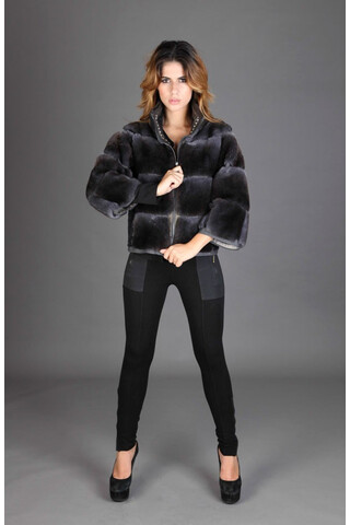 Color dark gray orylag fur...