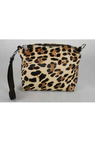 Leopard print horse pouch