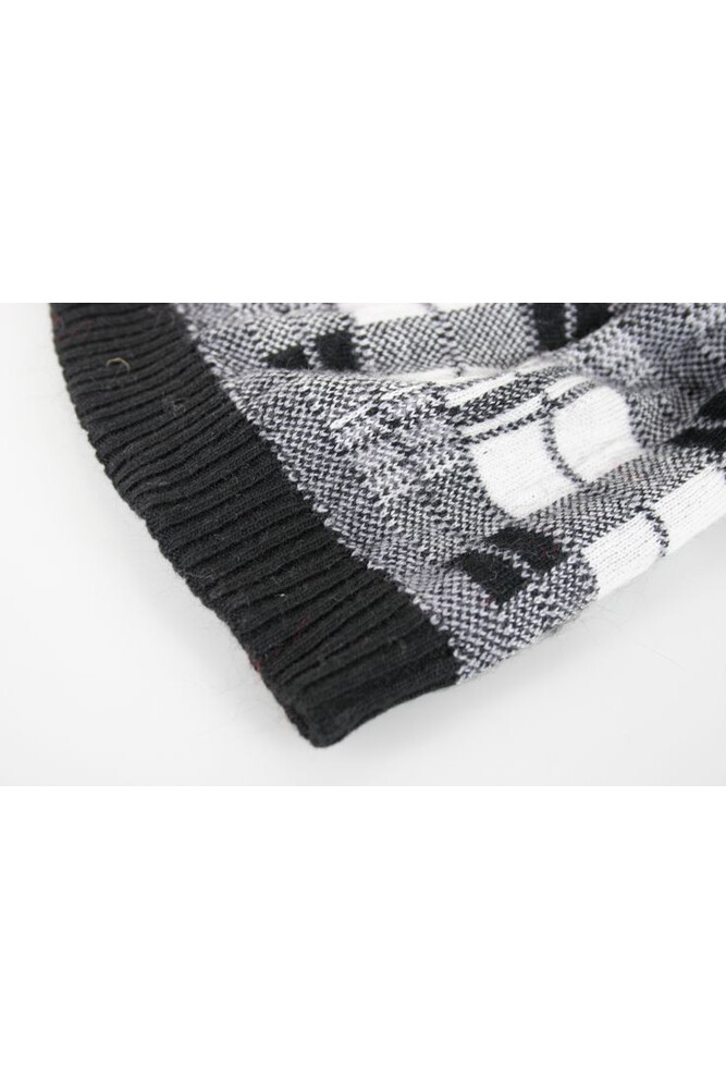 Cappello In Lana Con Pompon In Volpe Nero - Pellicceria Serra - Foto 9