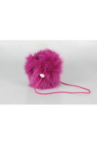 Purse bag in fuchsia fox